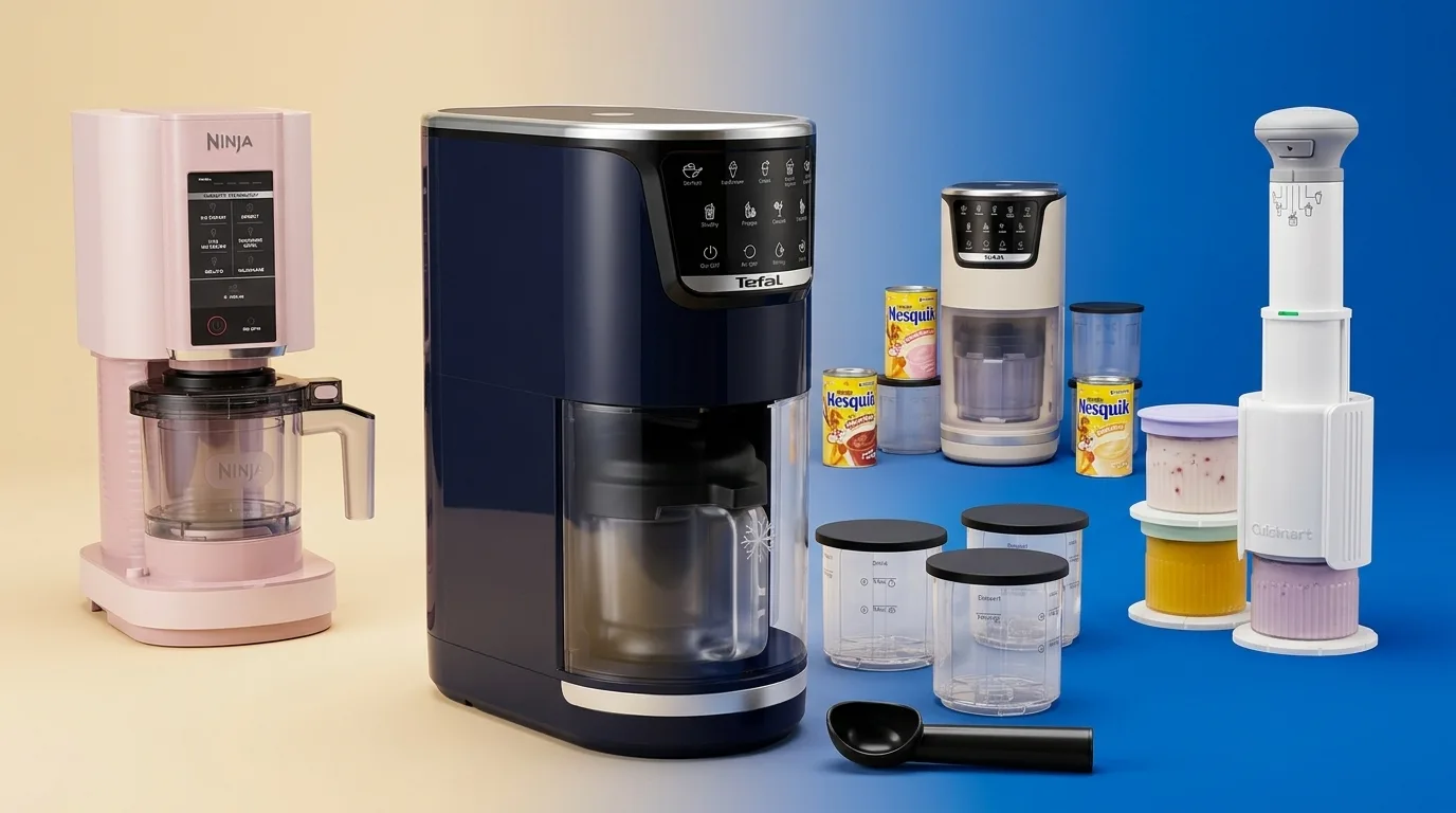 Ice Cream Maker Comparison: Ninja CREAMi vs Tefal Dolci vs Cuisinart Freeze Wand