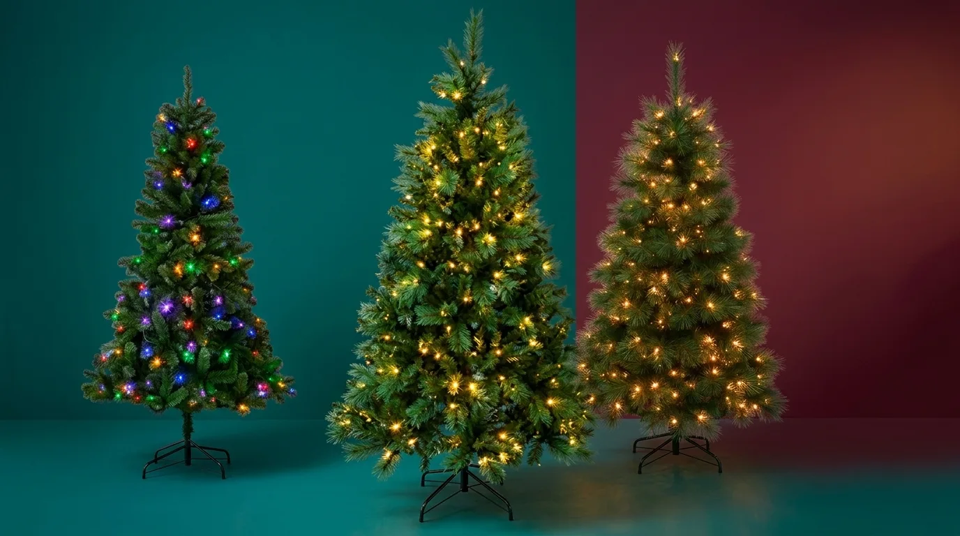6ft Pre-Lit Christmas Trees: ALDI vs Big W vs Kmart