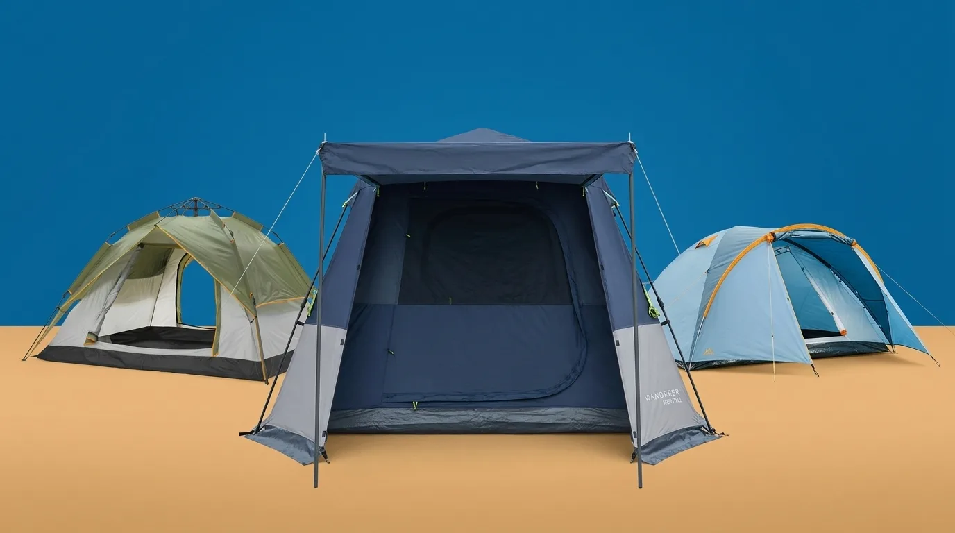 Wanderer Nightfall vs Nest & Seek Auto Ezee vs Anko 5-Person Dome Tent