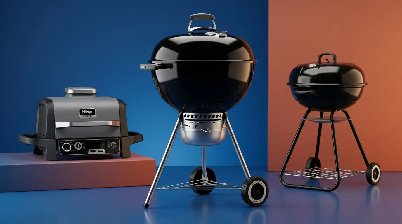 Weber Kettle vs Jumbuck vs Ninja Woodfire BBQ Comparison